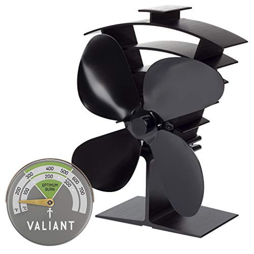 Valiant Premium IV Ventilateur de poêle et thermomètre magnétique