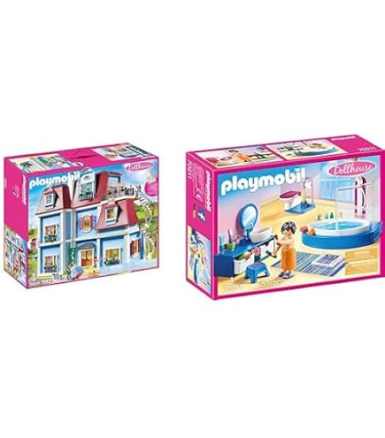 Colonne Blanche Inclinée Playmobil Pour Grande Maison De Poupée - Référence 70205/9849, Occasion