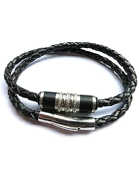 Lederkette Lederschmuck Ledercollier geflochten, Lederband schwarz, Durchmesser ca. 5mm, versch.Laengen bis ca...