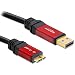 Produktbild DeLOCK Kabel USB 3.0 rot Premium A > micro-B 5m DL 82763