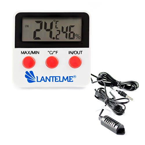 Multifunktions Thermometer Digital mit Minmax , Außenfühler. Sensor Kabel Wasserdicht