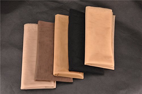 BHD Swiss Lace Net for Making Wig Toupee Top Closure Foundation Hair Accessories 1/2Yard Brown