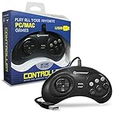 Six digital buttons Hyperkin : Genesis GN6 USB Wired Controller Joystick Gamepad Für PC MAC Linux