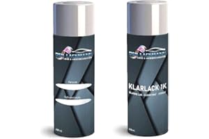 DER LACKMANN LACK & LACKIERZUBEHÖR Spraydose Set für VW,AUDI LB9A Candy weiß B9A+Klarlack 400ml