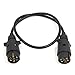 Produktbild DealMux 7 Pin Kunststoff Anhänger Euro Sockel Anhängerkupplung Anhänger Kabel Verlängerung Stecker