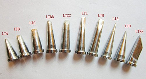 ShineNow tool Quality Lead Free 10pcs LT Tip Set for Weller WD1000 WS81 WSD81 WSP80 WP80 FE75 MPR80 LT Series