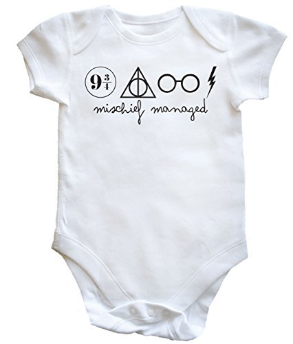 HippoWarehouse Mischief Managed baby vest boys girls