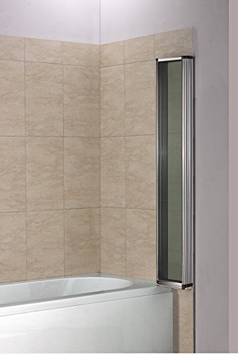 120x140cm Badewannenfaltwand 5-teilig Duschwand Duschabtrennung Badewannenaufsatz FF12 - 4