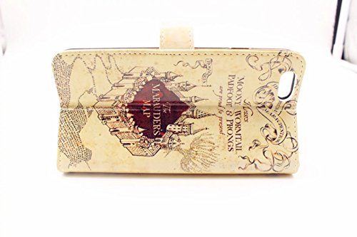MUTOUREN iPhone SE 5 5S Drucken 2 in 1 Brieftasche Bumper Slim-Schutzhülle Tasche mit Karten- / Geldscheinfach PU Leder Handyhülle Schutzhülle Magnetverschluss Kunstleder Flip Case Tasche Hülle Schutz Etui Schale + Eingabestift – Schloss - 5