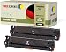 Produktbild 2er Pack TONER EXPERTE® Schwarz Premium Toner kompatibel zu HP 128A CE320A für HP Color Laserjet Pro CP1525n, CP1525nw, CM1415fn, CM1415fnw