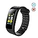 Price comparison product image Antimi Fitness Tracker,Color Screen Display Waterproof Sports Smart Watch Wristband with Heart Rate Monitor, Activity Tracker Pedometer for iOS & Android
