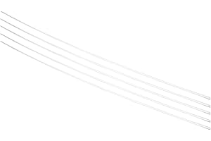 Othmro 5 tubi rigidi in plastica ABS, diametro esterno 2 mm, lunghezza 0,5 m, tubi rigidi, tubi in plastica rotondi, per ferramenta, porte elettriche, finestre, bianco