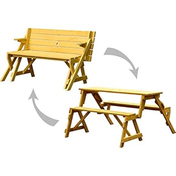 Amazon De Holzbank Tisch Sitzgarnitur Clevere Sache Die Kombibank