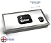 Produktbild Key Enter Black Cushioned Bean Bag Laptop Lap Tray Desk - Built-in EMF Shield (Electro Magnetic Field) Kissen Tablett Knietablett Kissentablett - Chrome Effekt Rahmen