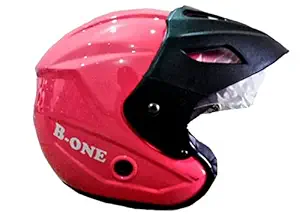 Tiger-ONE Open FACE Helmet (Full Size) Motorbike Helmet, Colour = Pink, Neno Cap,ISI : Approved.