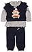 Paul Frank Small Paul Baby Girl'sPF8216W2 Dress Cardigan and Leggings Set Blue Melange 3 Months