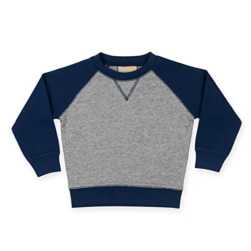 Larkwood Babies Contrast Sweatshirt Heather 18-24