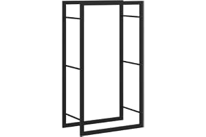 vidaXL Vedställ matt svart 50x28x94 cm stål