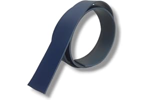 MG - MIGNOGNA GIANLUIGI - LAVORAZIONE ARTIGIANALE PELLE E CUOIO Bande de cuir pour fabriquer des ceintures, des bracelets et des sacs, des bandes de cuir italien, du cuir 100 % naturel et de haute qualité, disponible en différentes tailles et couleurs (bleu, 3 cm)