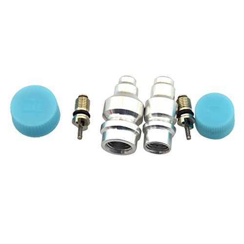 Gazechimp 6pcs Adapter Adapter Anschluss R134A / Klimaanlagen Umrüstsatz R134a