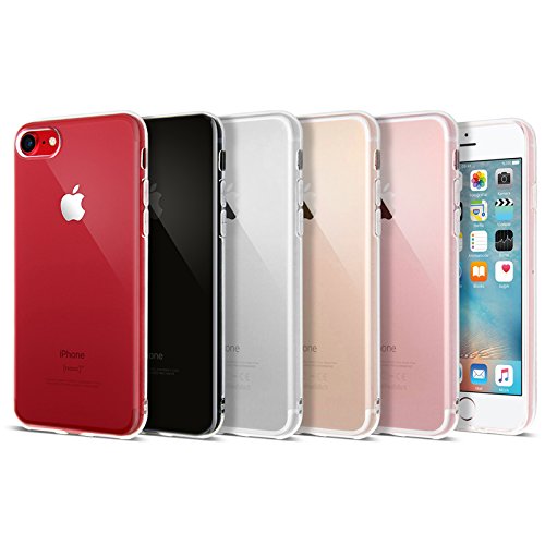 iPhone 7 Blue Case, Transparent Blue Soft TPU Gel Cover and Screen Protector for iPhone 7 [Blue][4.7