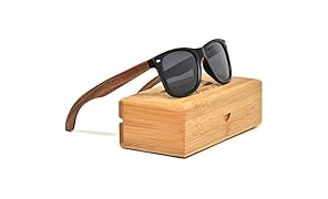 GOWOOD Lunettes de soleil en bois de noyer pour hommes et femmes polaris&eacute;es