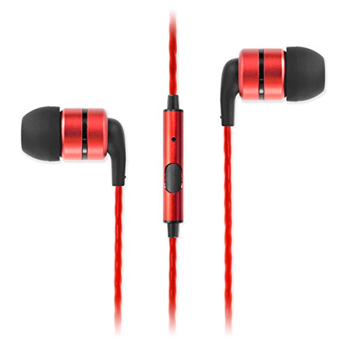 spécifications SoundMAGIC E80S Écouteurs isolants auriculaires avec micro - Rouge