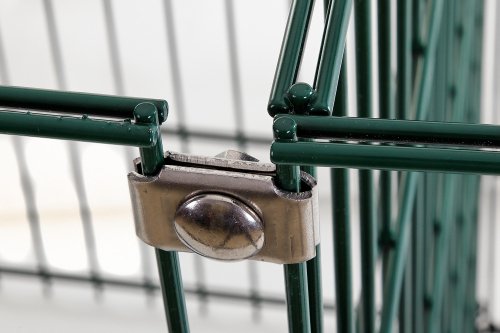 Eckverbinder Plättchen für Zaun, Gabionen, Komposter, Doppelstabmatten