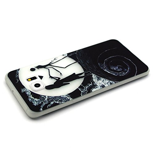 AllDo Funda Silicona para Samsung Galaxy S6 Edge Plus Carcasa Protectora Caso Suave TPU Soft Silicone Case Cover Bumper Funda Ultra Delgado Carcasa Flexible Ligero Caja Anti Rasgu  os Casco Anti Choque - La Belleza y el Espantap  jaros