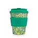 Produktbild ecoffee Bambusbecher 355 ml, Mod. Seaweed, Coffee to go Becher , Reisebecher umweltfreundlich aus Bambus inkl. Deckel