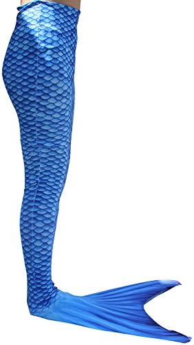 Play Tailor Girls Mermaid Tail Swimmable Costume for Swimming with Monofin