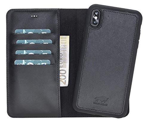 Solo Pelle iPhone XS Max 6.5 Zoll abnehmbare Lederhülle (2in1) in Schwarz inkl. Kartenfächer für Das original iPhone XS Max 6.5 Zoll Solo Pelle iPhone XS Max 6.5 Zoll abnehmbare Lederhülle (2in1) in Schwarz inkl. Kartenfächer für Das original iPhone XS Max 6.5 Zoll