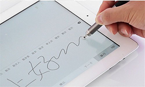 centrawin [2 in 1 Ipad Stylus Pen] Kapazitiven Stift rund dünn Spitze Disc Touchscreen Stift mit Mini Disc für iPad Pro 2 3 4 mini Air 2 iPhone 7 6S 5S Mehr Genauigkeit violett violett Einheitsgröße - 7
