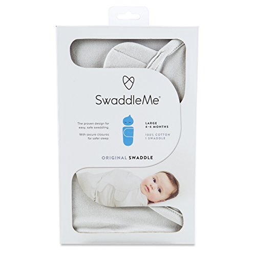 Summer Infant 87796 SwaddleMe Original Pucksack (groß 4-6 Monate), grau