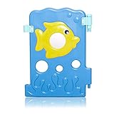 BABY VIVO Laufgitter Laufstall Baby Absperrgitter Krabbelgitter Schutzgitter für Kinder aus Kunststoff mit Tür und Spielzeug 14 Elemente - 7