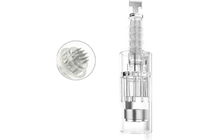 CHINENSIS 10 pcs Micro Agujas para Dermapen Agujas de repuesto puntas cartucho Slot tornillo Regular para coche Derma Electric microneedling pen 36 pin, estilo de hebilla