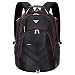 Produktbild LLLA Student Rucksack 18,4 Zoll, Nylon Wasser-Beständig Langlebige Reisetasche Wandern Knapsack Rucksack Rucksack Schule College Student Schulter Rücken Pack,Black