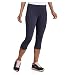 Danskin Now Women's Dri-More Cropped Leggings X-Large Indigo Heather