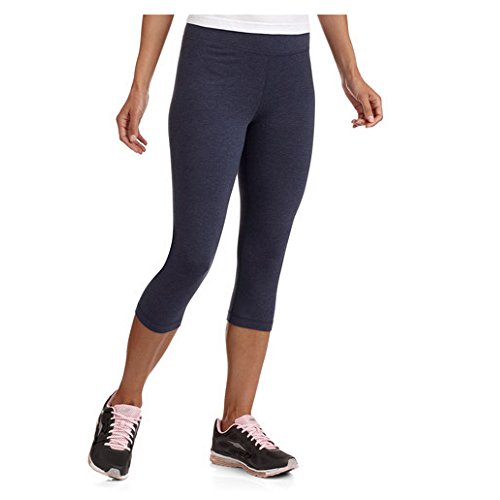 Danskin Now Women's Dri-More Cropped Leggings X-Large Indigo Heather