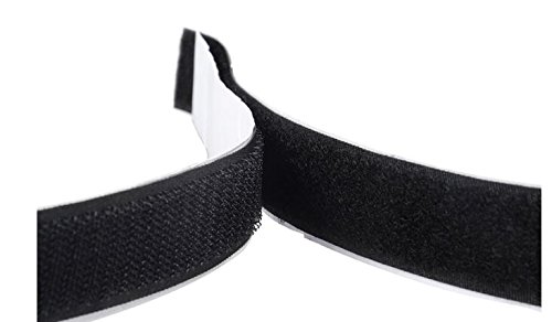 Klebebänder Klettband selbstklebend in Schwarz selbstklebend [5m] Klettband selbstklebend Breite 20mm für alle Arten von Grafikrahmen Installation - 6