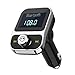 Price comparison product image Criacr Bluetooth FM Transmitter, Wireless In-Car FM Transmitter Radio Adapter Car Kit Car Charger with Dual USB Charging Ports, 1.44 Inch Display, for iPhone X/8/7 Plus/7/6/5S, Samsung, etc