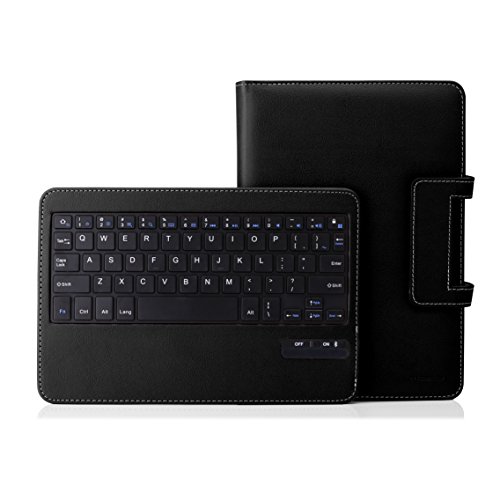 Samsung Galaxy Tab A 9.7 Bluetooth Tastatur Hülle Keybord Case – MoKo PU Leder Tasche Schutzhülle mit abnehmbarer Wireless Bluetooth Tastatur QWERTY Layout für Galaxy Tab A 9.7 Zoll Tablet, Schwarz - 5