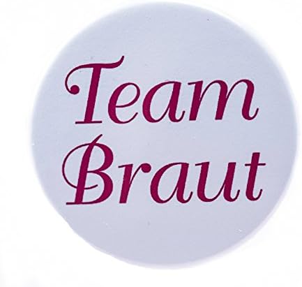 Svea Anne Button Team Bride Weddings JGA Pink 1-1/2-Inch