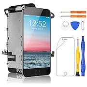 Yodoit Display für iPhone 11 LCD Bildschirm Vormontiert Schwarz Reparaturset, Digitizer Montage Glas Touchscreen Ersatz mit wasserfestem Klebstoff einschließlich Reparatursatz (6.1 Zoll Schwarz)