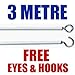 Produktbild Netz Vorhang Draht | frei Augen & Haken | 3 Meter.