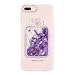 Produktbild iPhone 7 Plus Fall, moeido Parfüm Flasche Handy Schutzhülle Strass Bling Glitzer Treibsand Liquid transparent clear Case für iPhone 7 Plus 14 cm mit Gurt für Mädchen, für Frauen, Dämpfung und kratzfest, plastik, violett, iPhone 7 Plus