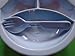 FOR BABIES - 3 Compartment Food Warmer Baby plate Set - Easy & Safe (Pink/Yellow)