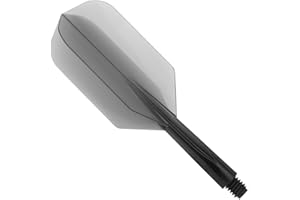 Condor Plumas Flights Negra Clear Slim Mediana. 27. 5m 3 uds.