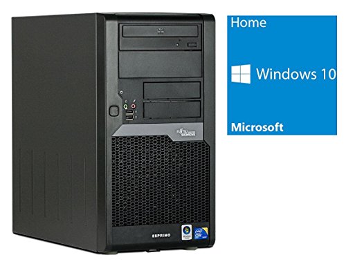 Refurbished Office PC | Fujitsu Esprimo P7935 | Intel Core 2 Duo E7500 @ 2,93 GHz | 4GB DDR2 RAM | 160GB HDD | DVD-Brenner | Windows 10 Home (Zertifiziert und Generalüberholt)