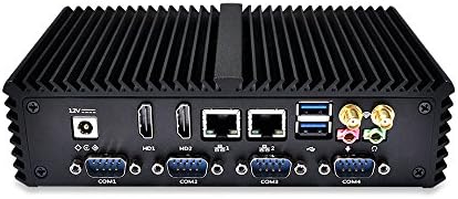 Fanless mini pc Barebone 6 COM Dual Lan POS machine Mi3215C6 Celeron Processor 3215U 2M Cache, 1.70 GHz, Broadwell 1080P Low Power 15W Digital Signage,2 HDMI,2 LAN,4 USB 3.0,2 USB 2.0,Support windows /Linux OS